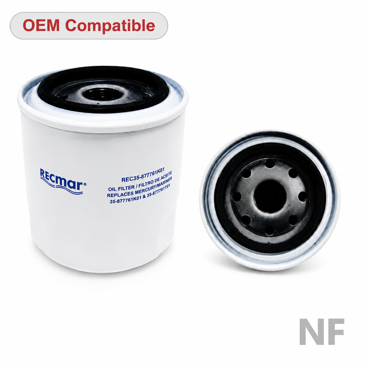 Filtro aceite Mercury 35-877761Q01 compatible