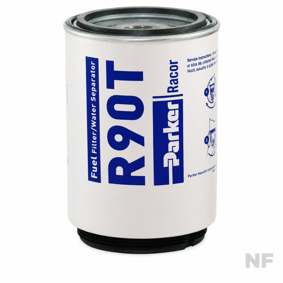 Filtro separador agua-combustible Parker Racor R90T – Gasoil 10 micras