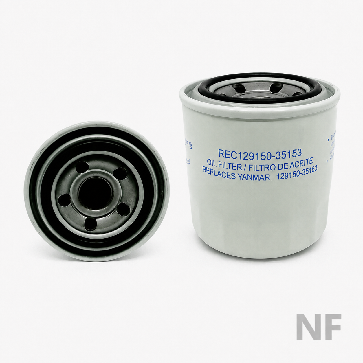 Filtro de aceite Yanmar 2JH/3JH/4JH – Reemplazo OEM 129150-35153