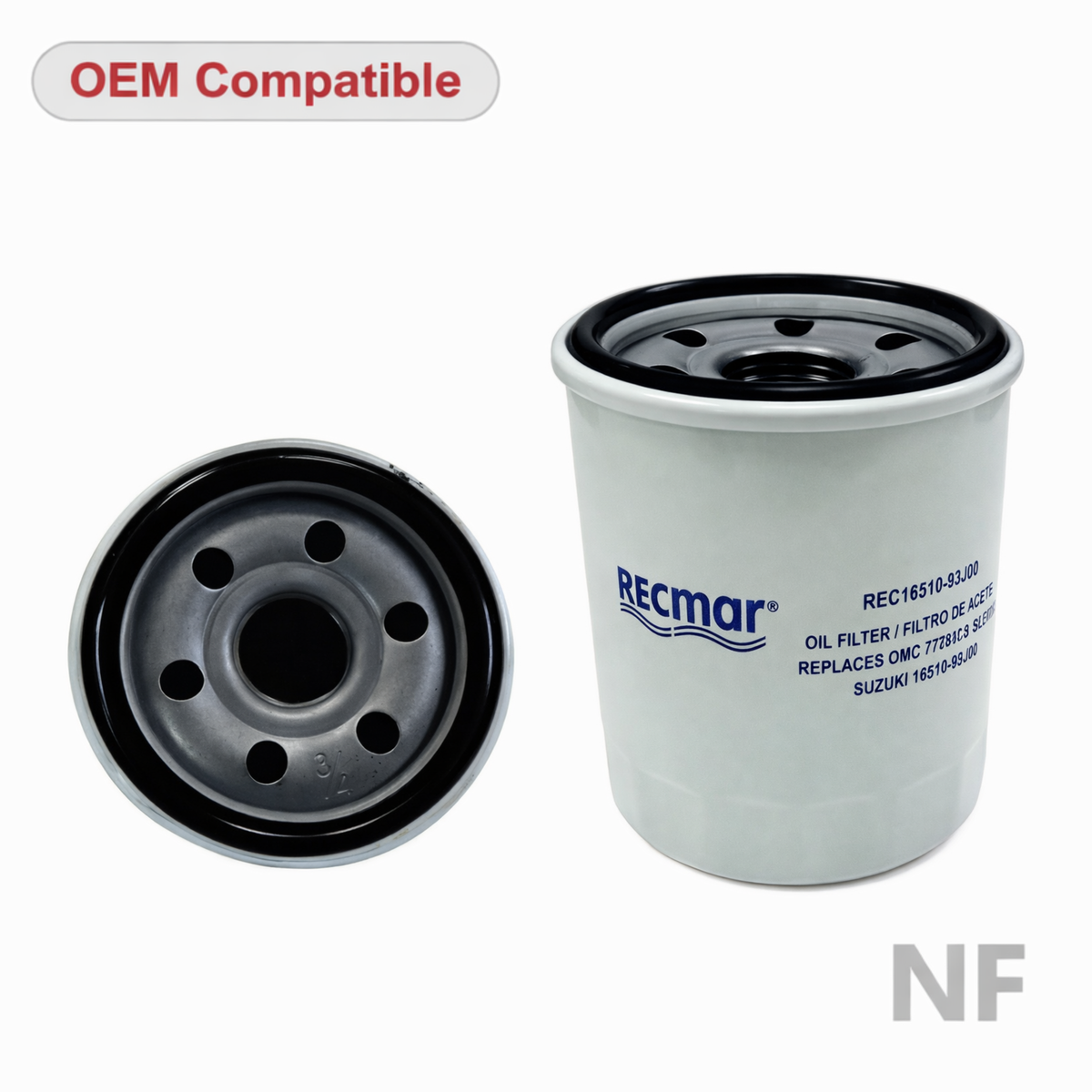 Filtro de aceite Suzuki OMC 16510-93J00 compatible