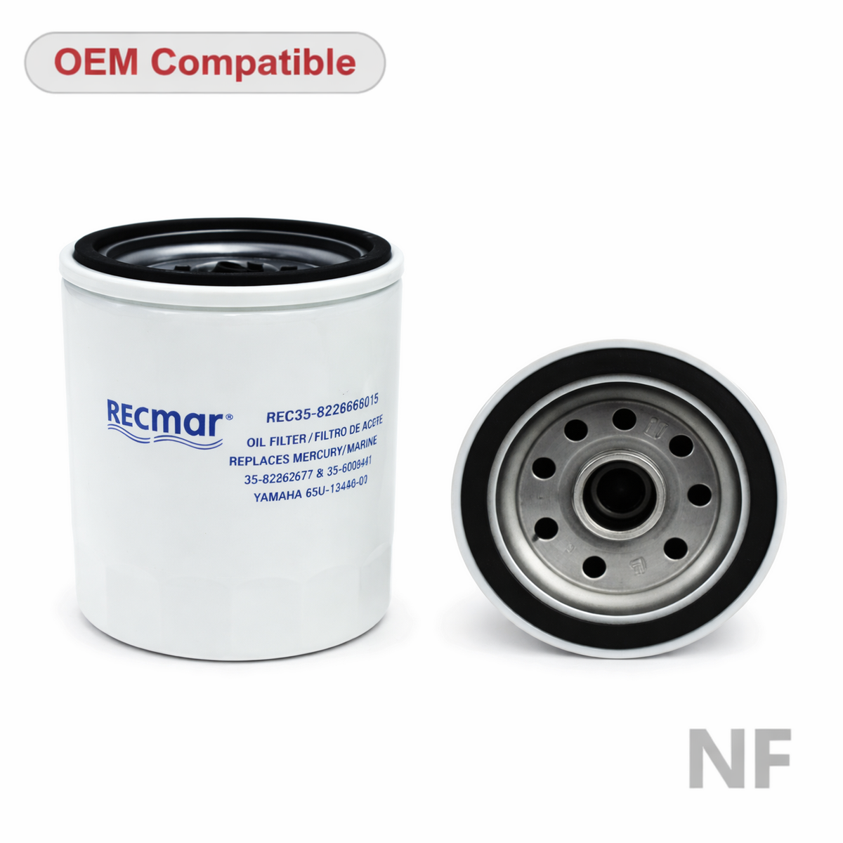 Filtro de aceite Yamaha 35-822626Q15 compatible
