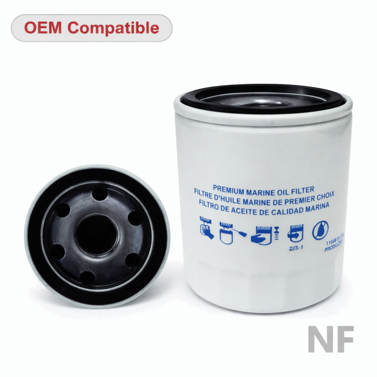 Filtro de aceite Mercury 35-896546T compatible